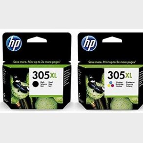 Hp 305 XL Patrons�t sort og farve
