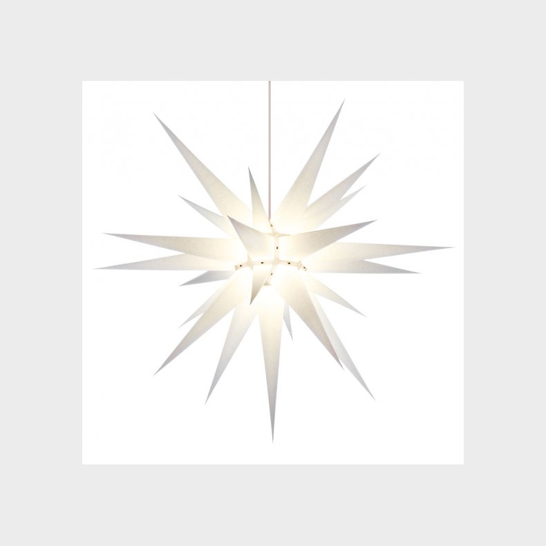 Herrnhut stjerne 80 cm papir hvid