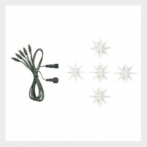 Stjernek�de 8 cm med 5 stjerner